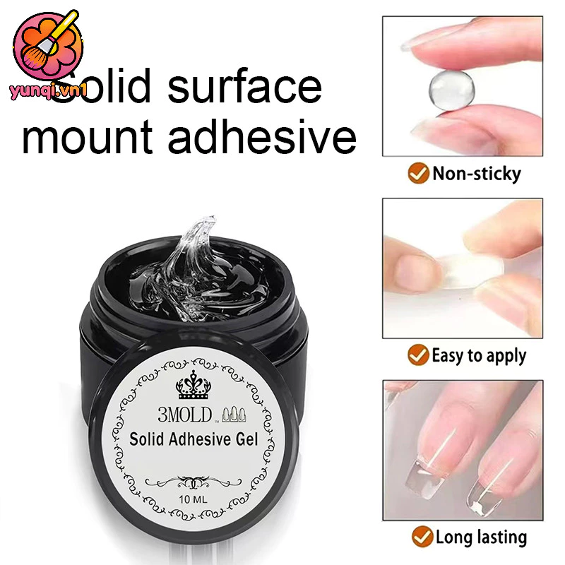 【yunqi】Móng giả dán dạng gel cứng dùng được trong đèn UV. không dính