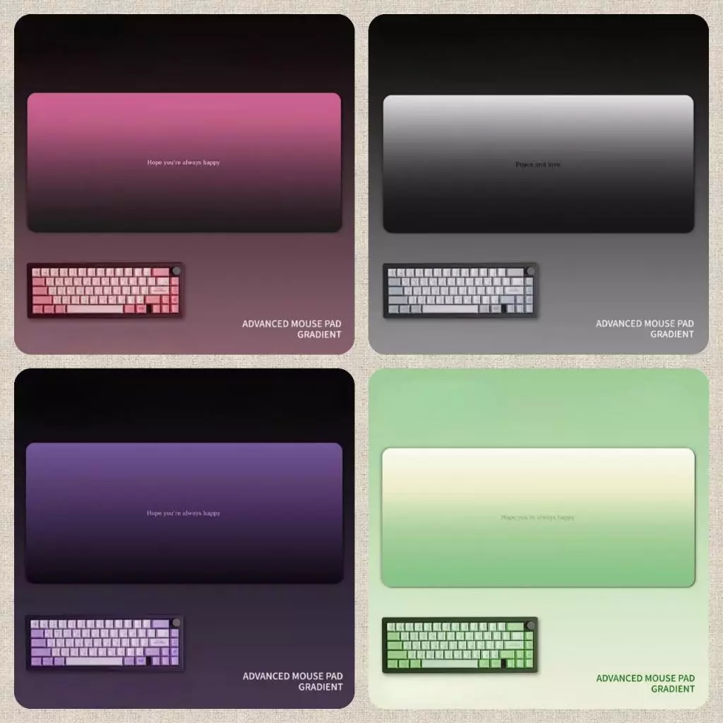 Lót chuột Gradient mềm mịn, pad chuột, DESKMAT full mẫu full size, Quote tích cực, trang trí bàn làm việc, góc học tập