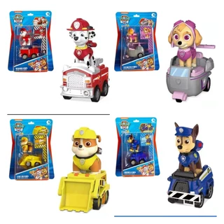 Paw Patrol Rescue Racer 4 gói có Chase Marshall Skye và Rubble tuyệt vời cho giờ chơi!