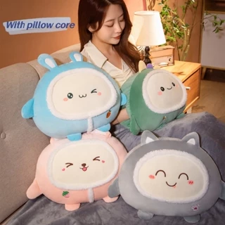 Gối Đệm Vải Cotton Mềm Mại Phong Cách Hàn Quốc 40x40x20cm