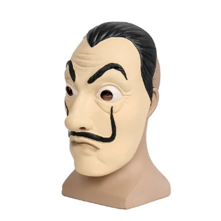 La 2018 Casa De Papel Mặt nạ Salvador Dali Mascara Tiền Cosplay Đạo cụ cướp #