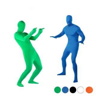 Bộ đồ màn hình màu xanh lá cây Ninja Invisible Man Skin Body Key Invisible Effect Suit Trang phục Halloween