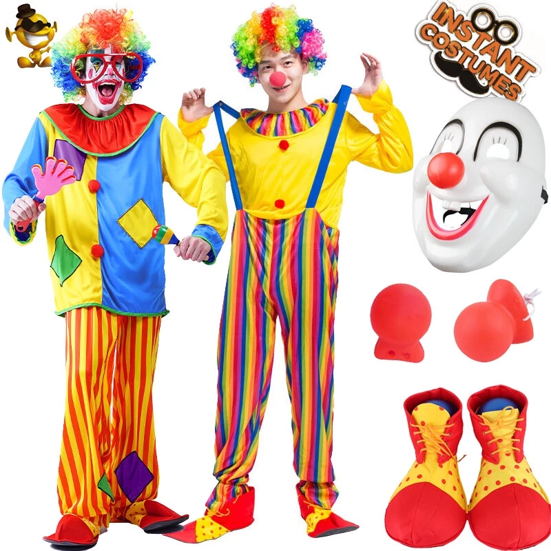 Bộ Đồ Hóa Trang Chú Hề Rạp Xiếc Nhiều Màu Vui Nhộn Cho Người Lớn Dịp halloween