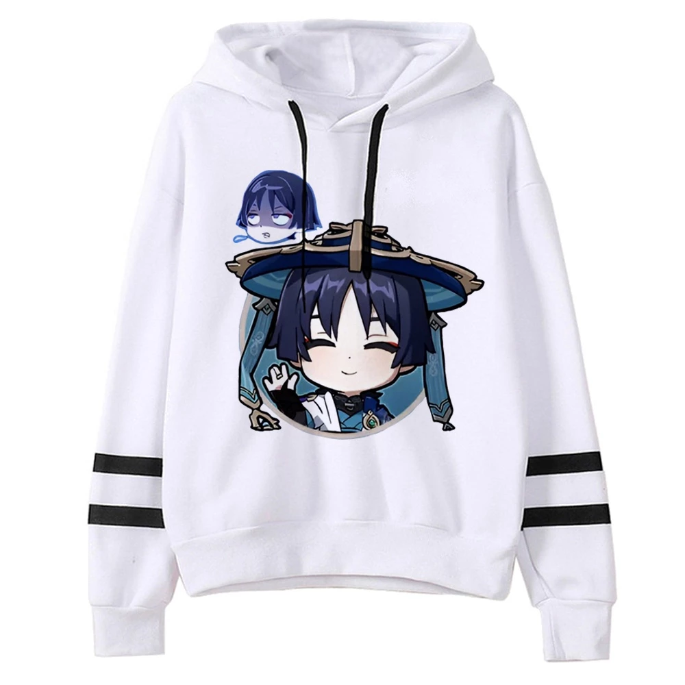 Scaramouche hoodies nữ gothic đồ họa y2k thẩm mỹ dạo phố quần áo nữ anime quần áo