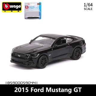 Bburago 1 / 64 2015 Ford Mustang GT Hợp Kim Mẫu Mini Diecasts & Đồ Chơi Trẻ Em Xe Đồ Chơi Túi Trang Trí Ô Tô Quà Tặng Cho