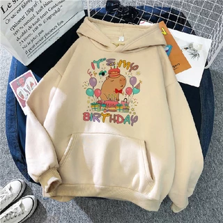 Áo Hoodie Nữ capybara kawaii harajuku Những Năm 90