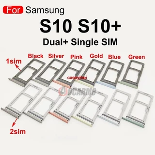 Guo- Khay Đựng Thẻ sim Điện Thoại Thay Thế Cho samsung galaxy s10 plus s10 + dual & sim