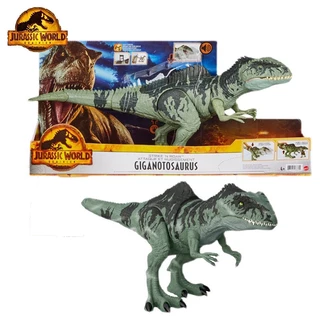 Original Mattel Jurassic World Domination Giganotosaurus Dinosaur Model Attacking Giant Action Figure Toys for Boys Soun