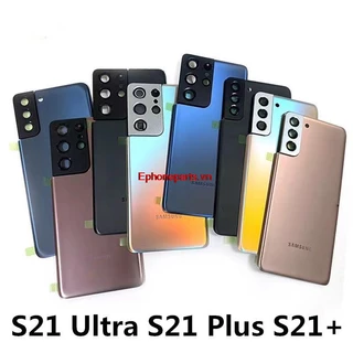 Epavn Ốp Điện Thoại Mặt Kính Có Khung Bảo Vệ camera Sau Cho samsung galaxy s21 ultra