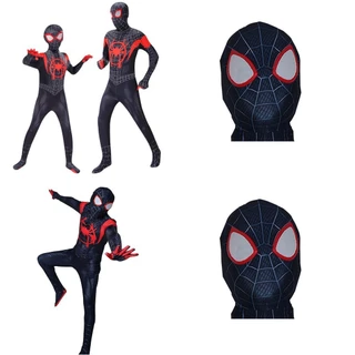 The Into Spider-Man Spider-Verse Trẻ em Trang phục người lớn Miles Cosplay Suit Morales