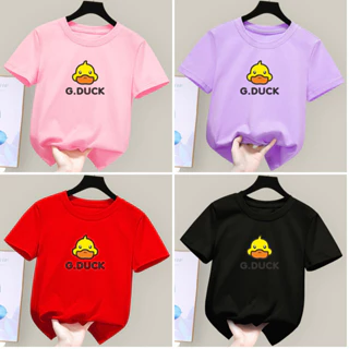 Áo Sơ Mi Cổ Tròn Tay Ngắn Teen Cotton Hoạt Hình Phong Cách T Cho 8 - 9 Tuổi