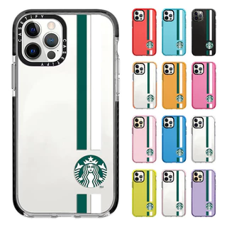 Ốp Điện Thoại iphone15 Nhãn Starbucks CASETiFY Cho iPhone 15 14 Promax 13 12 11 Pro Max Mini 7 8 Plus SE Silicon Mềm Chống Sốc TPU Trong Suốt Thời Trang Ốp Lưng Sáng Tạo