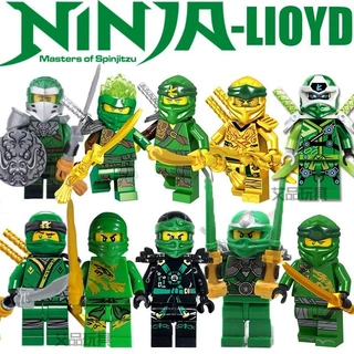 Lloyd 's Ninjago Tương Thích Với Bộ Đồ Rồng Thế Hệ Đầu Tiên Của Lego Minifigure Lắp Ráp Khối Xây Dựng Đồ Chơi Tóc Nam