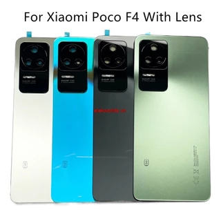 Elevn-với Ống Kính F4 Mặt Sau Kính Dành Cho Xiaomi Poco F4 Ốp điện thoại Pin Cứng Thay Thế Cửa Sau, Vỏ Phía Sau Có Dính
