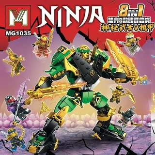 Đồ chơi lắp ráp Phantom Ninja Lloyd's Mystery Samurai Mecha 8 trong một Đồ chơi khối lắp ráp