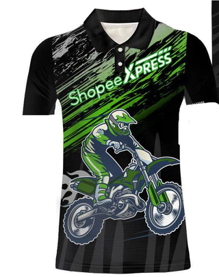 2024shopee Rider Tay dài (bán chạy nhất) Jersey Corner SHOPEE XPRESS Người lái xe máy Tay dài thăng hoa toàn diện [Tên & Số tùy chỉnh miễn phí]