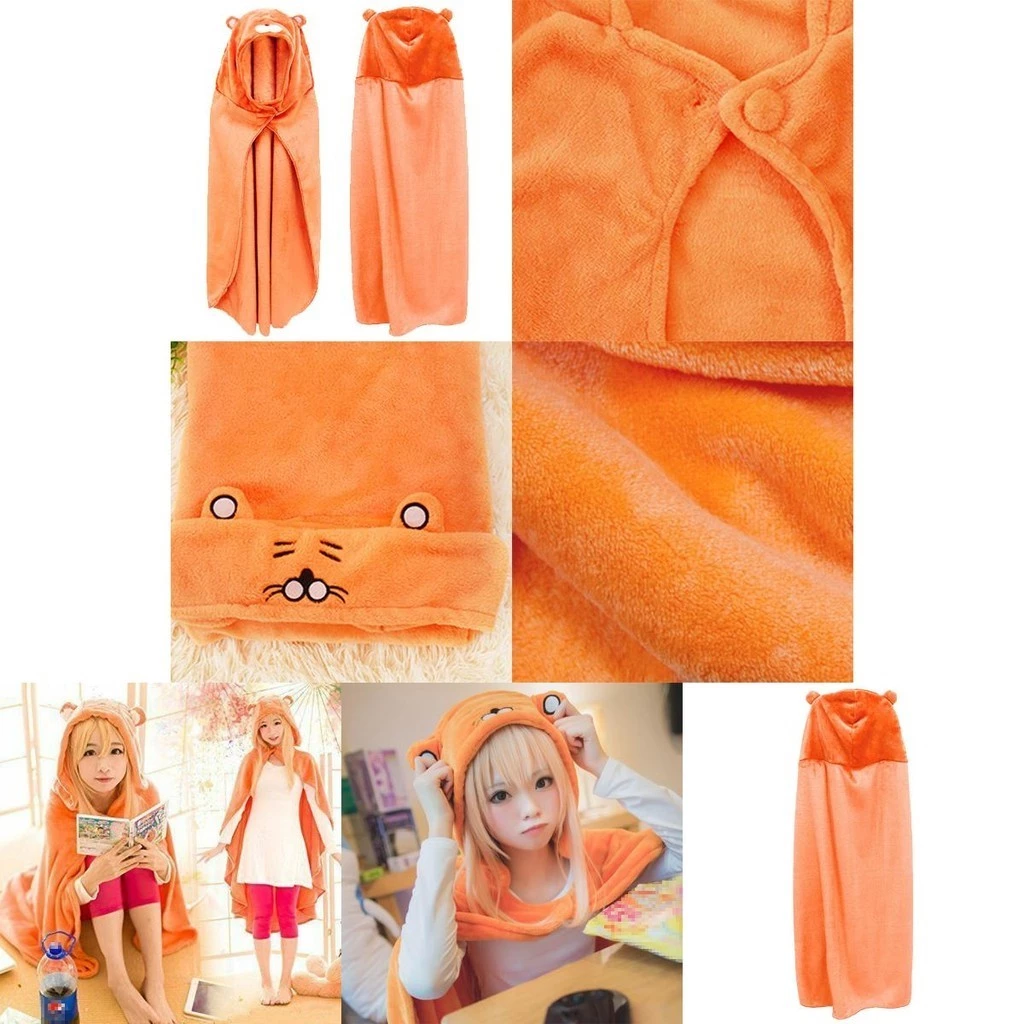 Umaru-chan Himouto! Otaku Cosplay Trang Phục Chăn Flannel Cape Áo Hoodie