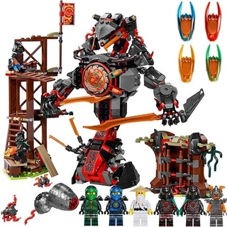 Tương thích với các viên gạch LEGO Time Mecha Rắn khổng lồ Ninjago dòng bé trai lắp ráp đồ chơi cắm điện