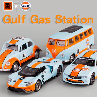 Cca Gulf Gas Station Fusca Bus Ford GT 2017 Camaro Racing Model Kim Loại Diecast Thu Nhỏ Xe Đồ Chơi Trẻ Em Xe Ô Tô Cho Bé Trai