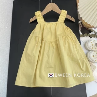 [Khuyến mãi] Đầm bé gái phong cách mới Thời trang mùa hè Váy trẻ em Phong cách mùa hè Váy đeo cho bé Váy Vest trẻ em Váy mùa hè