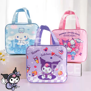 Kuromi Túi Ăn Trưa Cho Trẻ Em Và Bé Gái Sanrio Giai Điệu Cinnamoroll Nhiệt Hộp Cơm Trưa Túi Cách Nhiệt Túi Ăn Trưa Học Sinh Anime Cách Nhiệt Băng