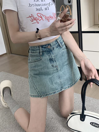 74955 Váy chữ A hông Denim Hot Girl