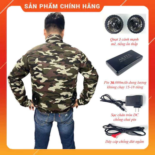 [Hàng Chính Hãng] Áo Điều Hòa Akita Nhật Bản, Bảo Hộ Lao Động Làm Mát Mùa Hè ( Pin 3000