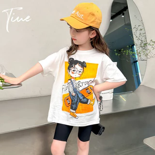 [Khuyến mãi] Áo thun ngắn tay mùa hè cho bé gái Phong cách mới Áo trẻ em thời trang phong cách Hàn Quốc