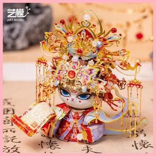 Nữ Hoàng Mèo 3D Ba Chiều Xếp Hình Kim Loại Lắp Ráp Mô Hình Handmade Tự Làm Đồ Chơi Quà Tặng Cho Bạn Gái