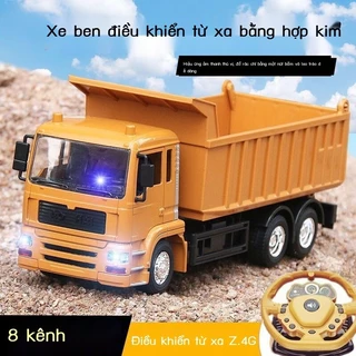 [ 𝐇𝐎𝐓 𝐃𝐄𝐀𝐋] Điều khiển từ xa xe ben sạc không dây hợp kim xe ben kỹ thuật xe tải vận tải xe