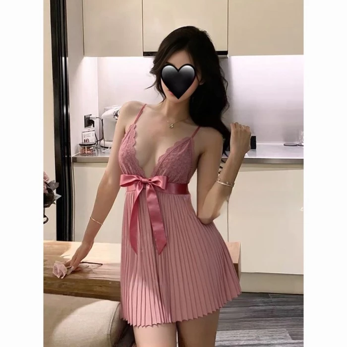 Ren, Xếp li, Dây treo, Váy ngủ, Có miếng đệm ngực, Nữ tính thuần khiết Desire, Đồ lót, Cung tên, Ti