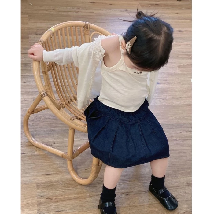 Áo khoác bé gái mùa hè mới trẻ em phong cách Hàn Quốc áo cardigan ren chống nắng nhẹ nhàng ngọt ngà