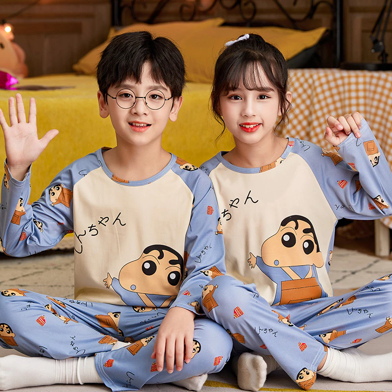 Dreamy Starry Sky Style Boys Homewear Good Drape Thiết kế cổ tròn cho trẻ em