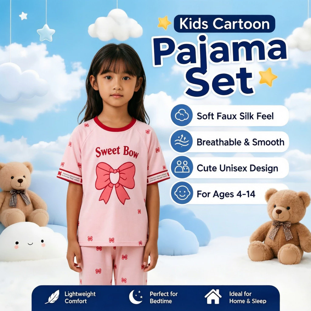Phong cách dễ thương Cổ tròn mặc đồ ngủ Chất liệu giống như Cotton dành cho thanh thiếu niên
