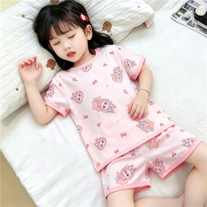 Đơn giản Ins Style Kids Loungewear Quần short eo co giãn ngủ thoải mái cho trẻ mẫu giáo
