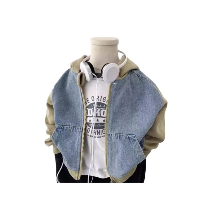 Áo jacket denim trẻ em Hàn Quốc thư giãn dễ phối