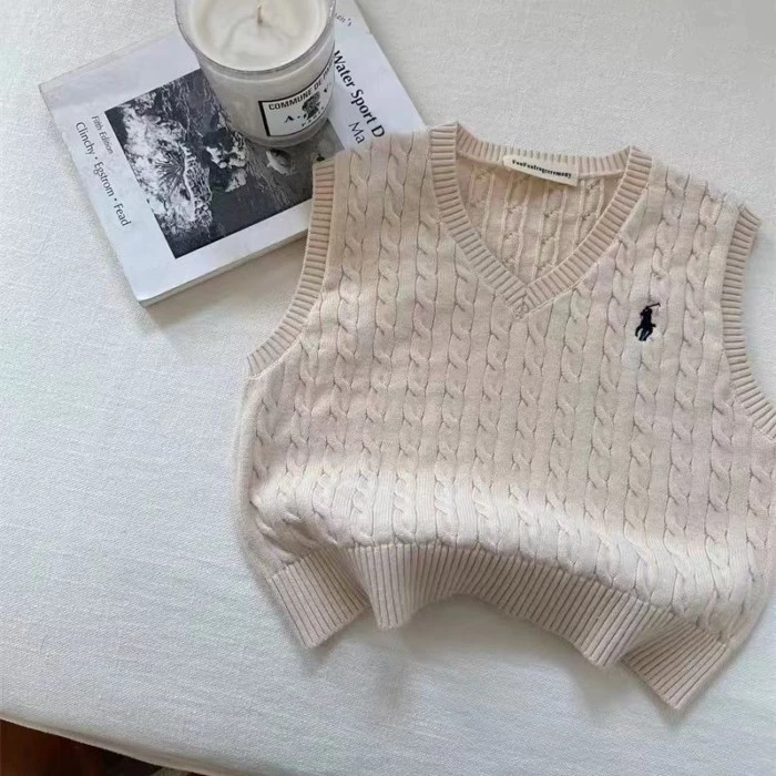 Áo Vest Dệt Kim Cotton Cho Trẻ Em, Thiết Kế Không Tay - Thời Trang Xuân Thu Bé Trai