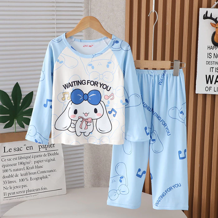 Bộ sưu tập năm mới 2026 Flash Sale Quần áo trẻ em Áo ngủ Corgi cổ tròn dài tay cho bé gái Quần áo ngủ trẻ em trong 12 - 13 tuổi