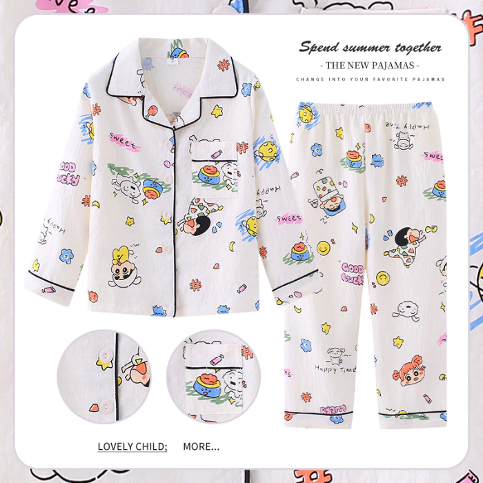 2026 Phiên bản năm mới Eid Mubarak Trang phục trẻ em Áo dài tay có ve áo Loungewear hiện đại Poly-cotton Cam, nhẹ nhàng & mềm mại, Bộ đồ ngủ bé trai hoặc bé gái cho 3 - 4 tuổi