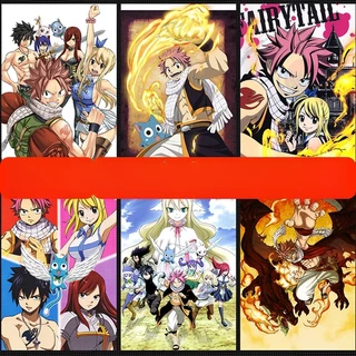 Fairy TAIL Magical Boy Poster Dán Tường Anime Nhật Bản Poster Nazgray Anime Dán Tường Phòng Ngủ Ký Túc Xá Dán Tường HD Phim Bảo Vệ Dính Poster