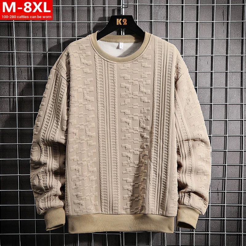 Áo hoodie cỡ lớn 50-130KG, quần áo nam quá khổ, áo dài tay cỡ lớn, áo thun đại học cỡ lớn, áo thun cỡ lớn, áo thun nhẹ cỡ lớn, áo mùa xuân / mùa thu cỡ lớn, áo thun nam đại học, áo