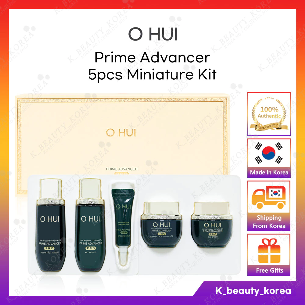 Bộ 5 Sản Phẩm Chăm Sóc Da Mặt Gồm Kem Dưỡng Ẩm + Nhũ Tương + Serum Ampoule + Kem Dưỡng Da Mắt Prime Advancer Pro