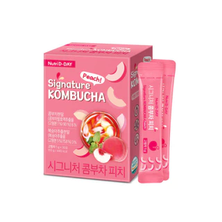 Hàn Quốc NUTRI D-DAY Chữ ký kombucha Đào 5g x 30 gói (hộp / Không có hộp)