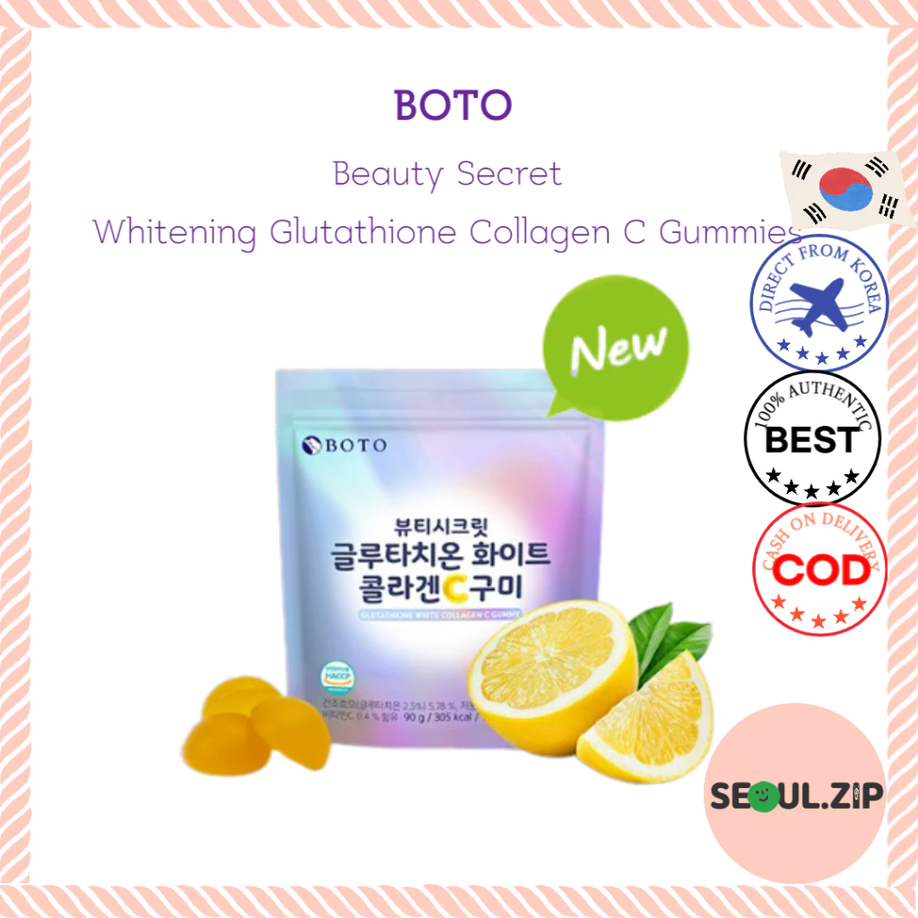 [Boto] Kẹo dẻo trắng da Glutathione Collagen C BOTO 90g