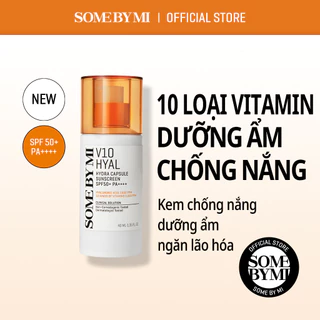 Kem chống nắng SOME BY MI V10 HYAL Hydra SPF50+ PA++++ dưỡng ẩm ngăn ngừa lão hóa 40ml