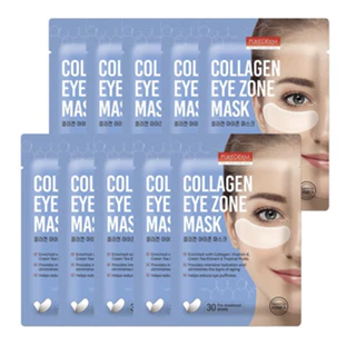 Set 10 Mặt Nạ Dưỡng Mắt Collagen Purederm Eye Zone Mask