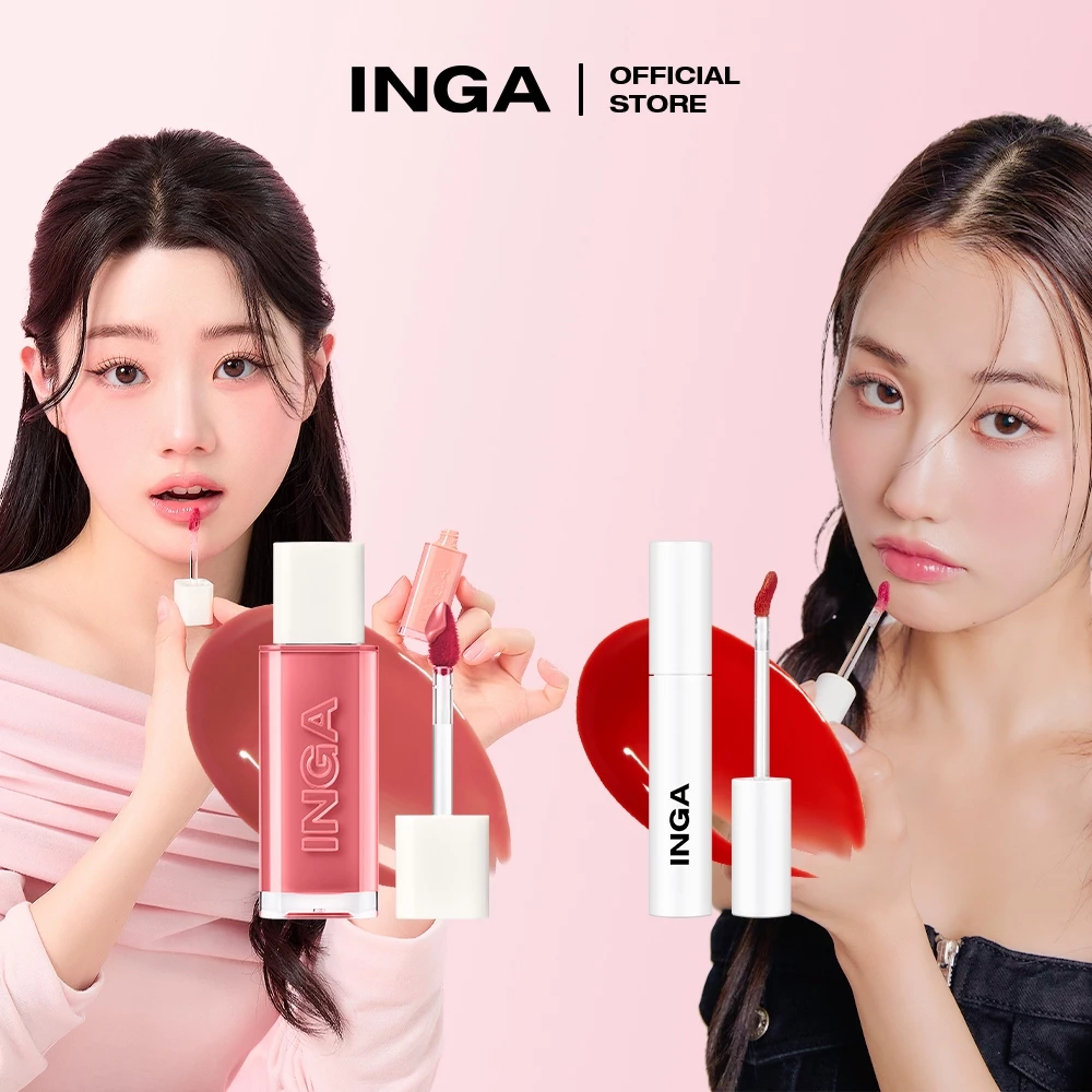 [VN, PH] INGA Glassy Water Glow Lip Tint (SNOWY / GLASSY _ 13 màu)