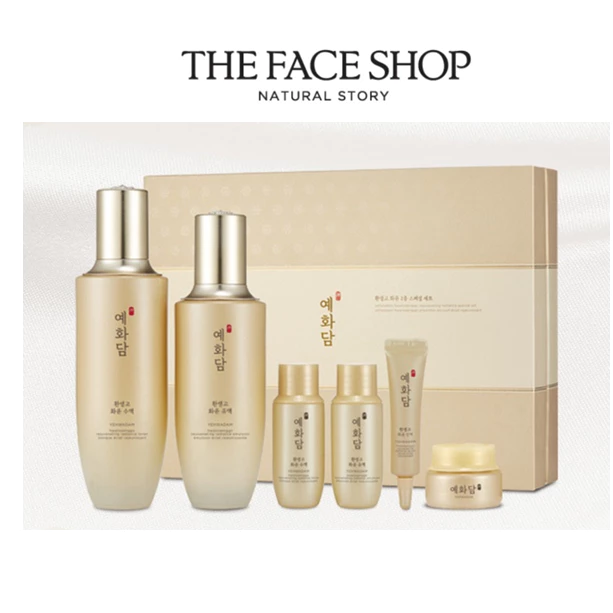 THE FACE SHOP Bộ Lotion Dưỡng Trẻ Hóa Làn Da Yehwadam Hwansaenggo Hwayoon