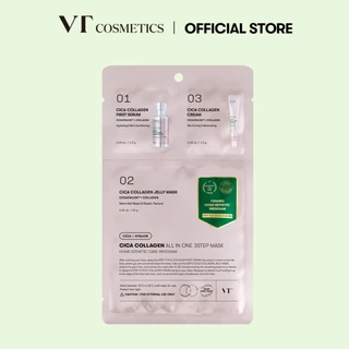 [Vt] CICA COLLAGEN ALL IN ONE 3STEP MASK Làm săn chắc da, chăm sóc nâng da< Official Flagship >