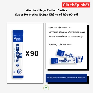 Hàn Quốc vitamin village Perfect Biotics Super Probiotics 19 2g x 90pcs (Không có hộp)